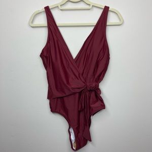 NWT Cupshe Wrap One Piece Swimsuit Size Small